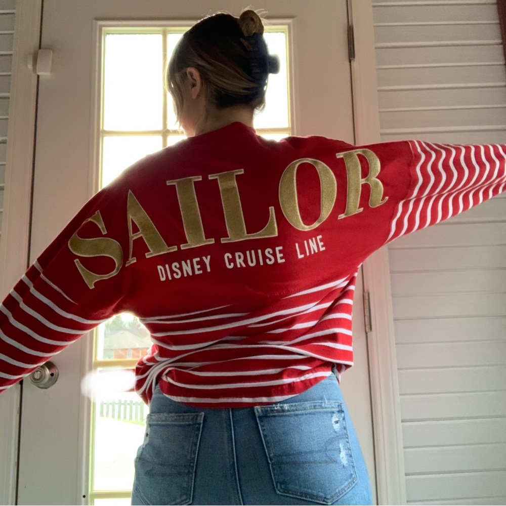 disney cruise line sailor Minnie Mouse long sleeve shirt